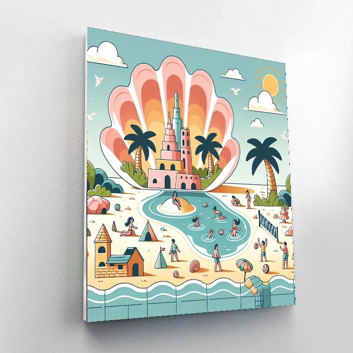 Seashell Beach Adventure Numbered Painting Kits