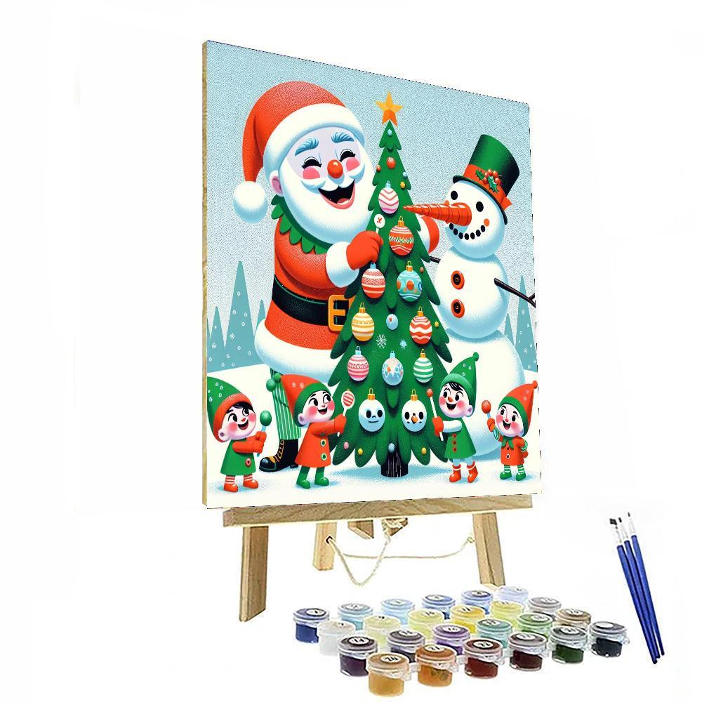 Holiday Celebration Extravaganza Paint By Numbers Art