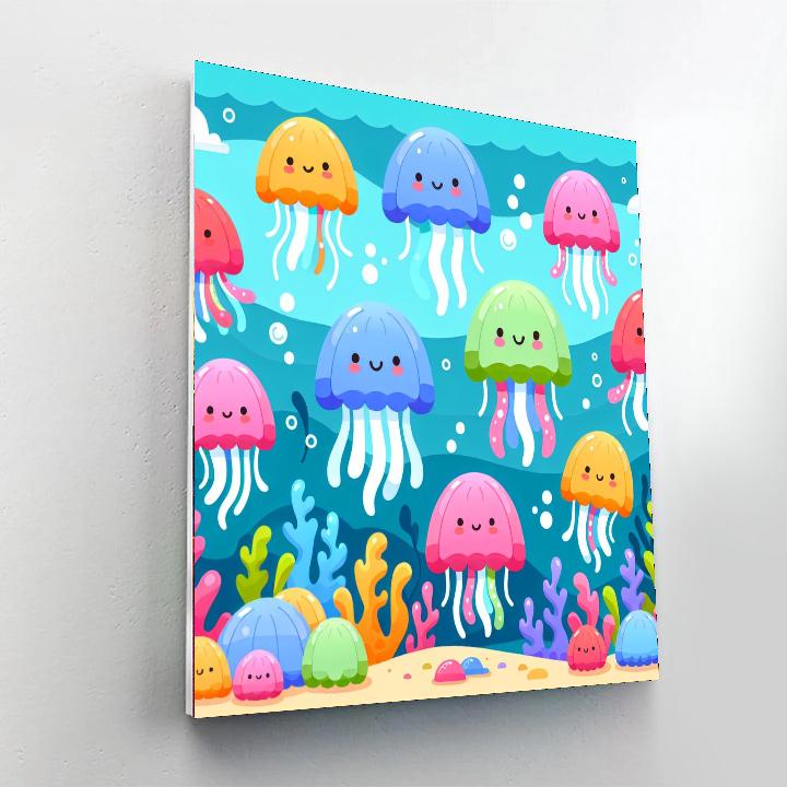 Jolly Jellyfish Jig Painting By Numbers Kit