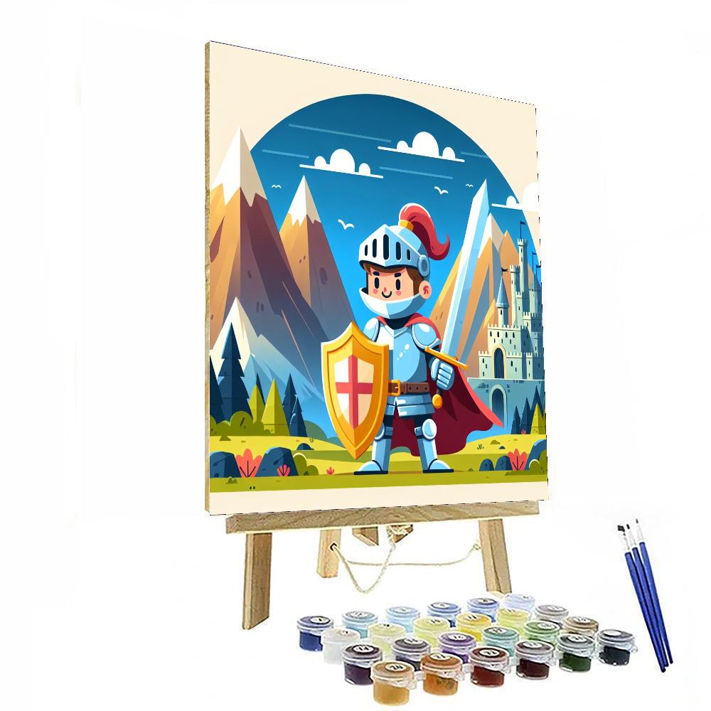 Knight's Courageous Tale Painting By Numbers Kit