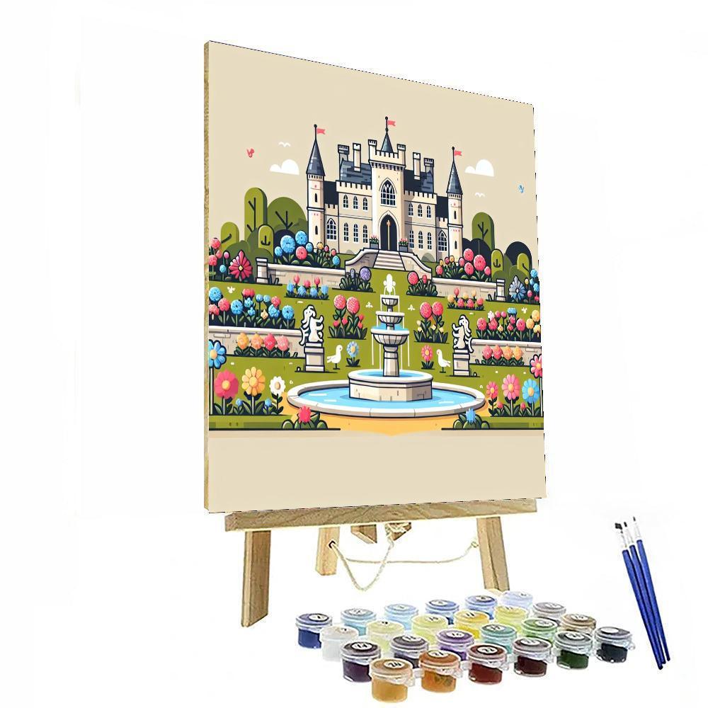 Castle Garden Adventure Painting Number Kit