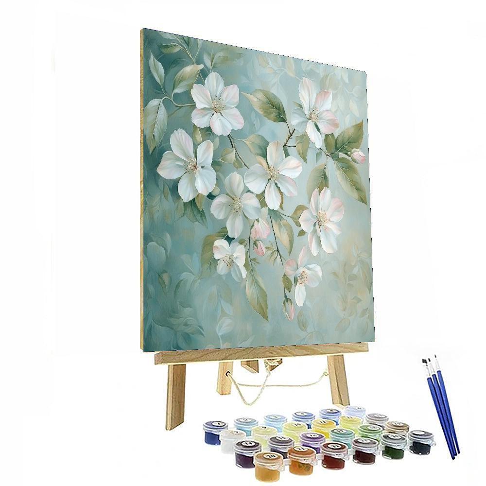 Leonardo Da Vinci Inspired Whispers Of Blossoms  Paint By Number