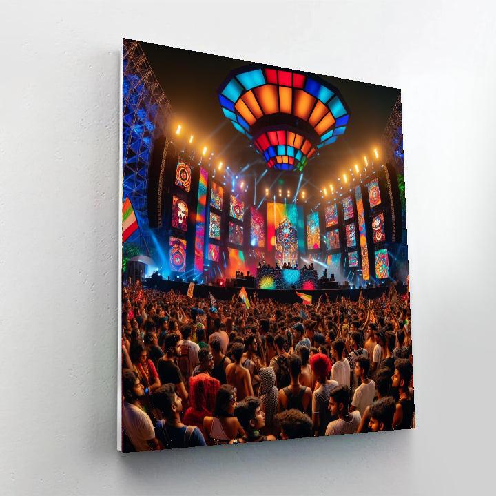 Kingfisher Ultra Music Festival Paint By Number