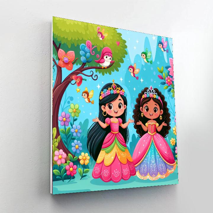 Princess Enchanted Garden Paint By Number