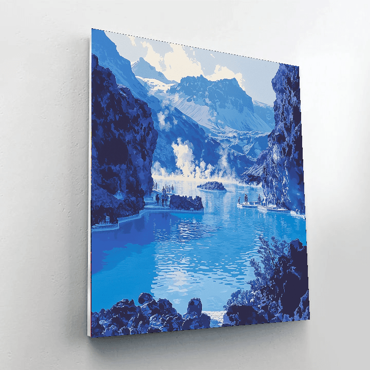 Blue Lagoon Spa DIY Paint By Numbers