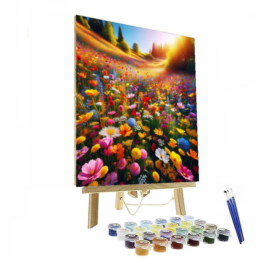 Joyful Meadow Dance Painting Number Kit