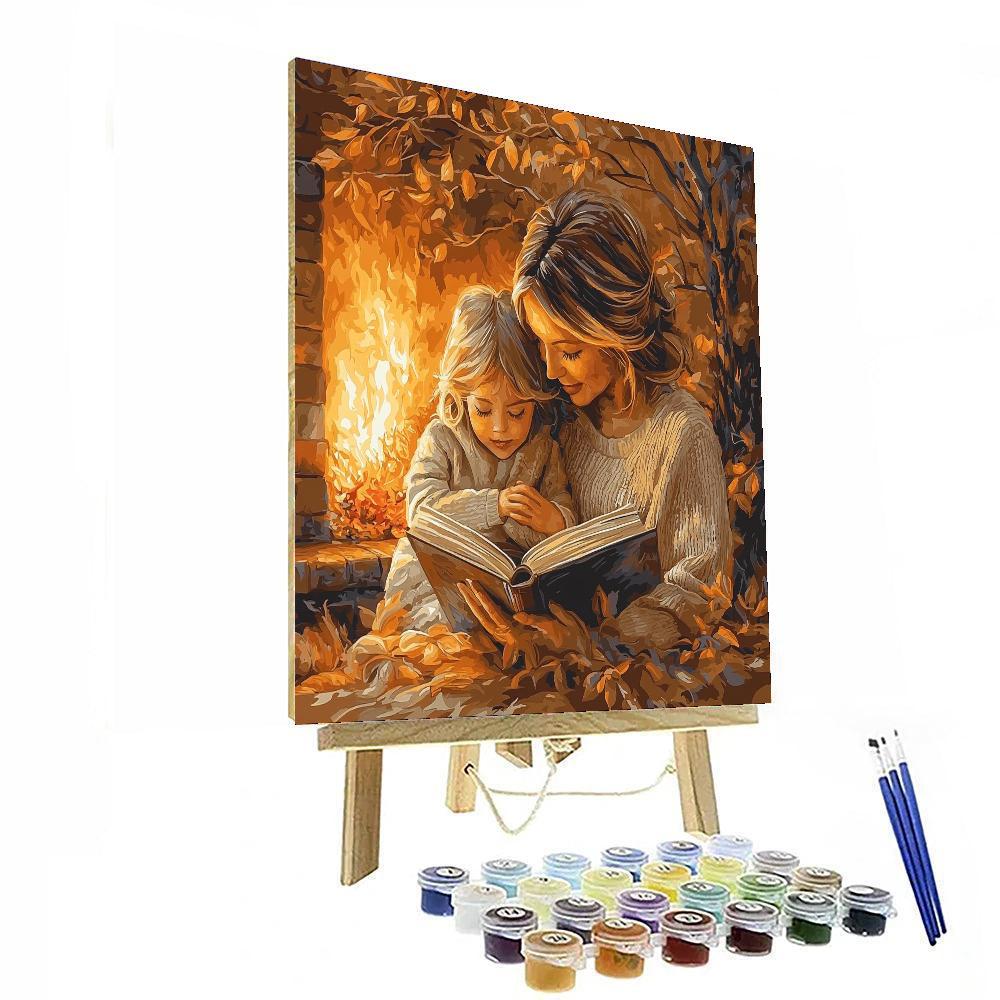 Sharing Stories By The Fire Painting Number Kit
