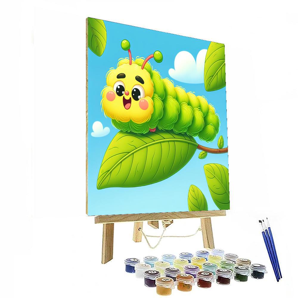 Fuzzy Caterpillar Number Painting