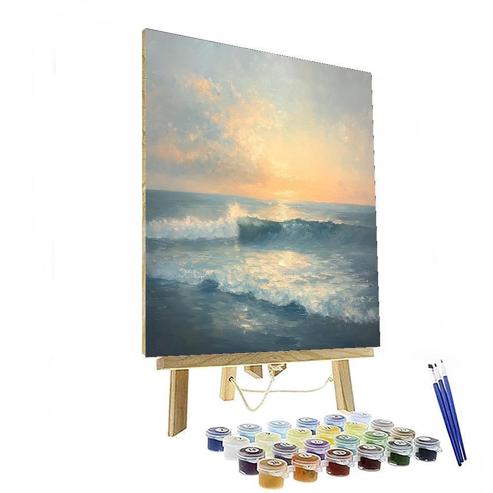 Jean-Baptiste-Camille Corot Inspired Mystic Ocean Lullaby  Painting By Numbers Kit