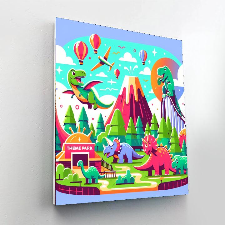 Prehistoric Adventure Park Paint By Number