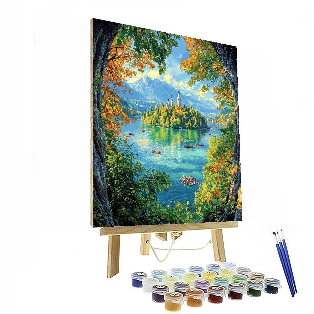 Bled Island - Lake Bled Number Painting