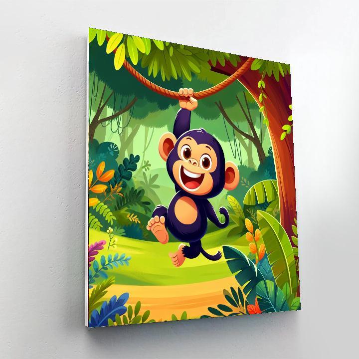 Cheeky Chimpanzee's Jungle Jive Paint By Numbers