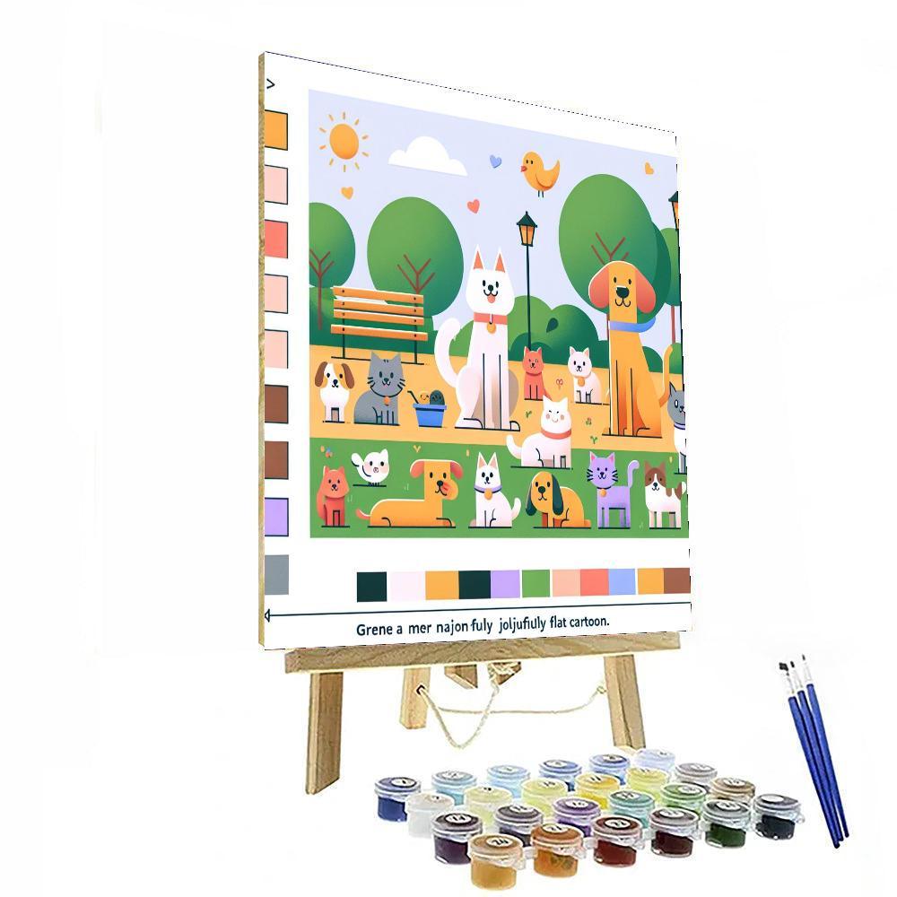Pet's Day Out Paint By Numbers Art