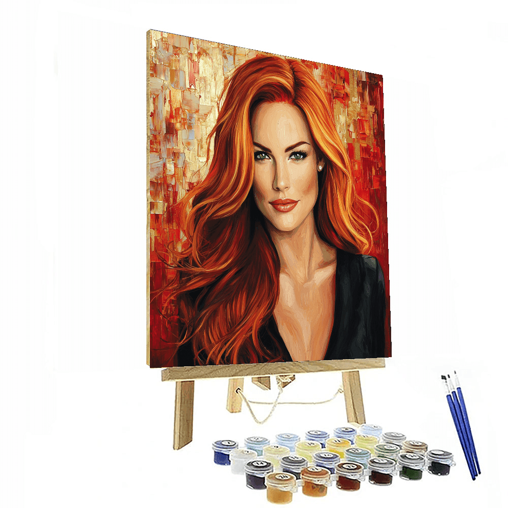 Jessica Chastain: The Radiance Of Redhead Resilience Paint By Number