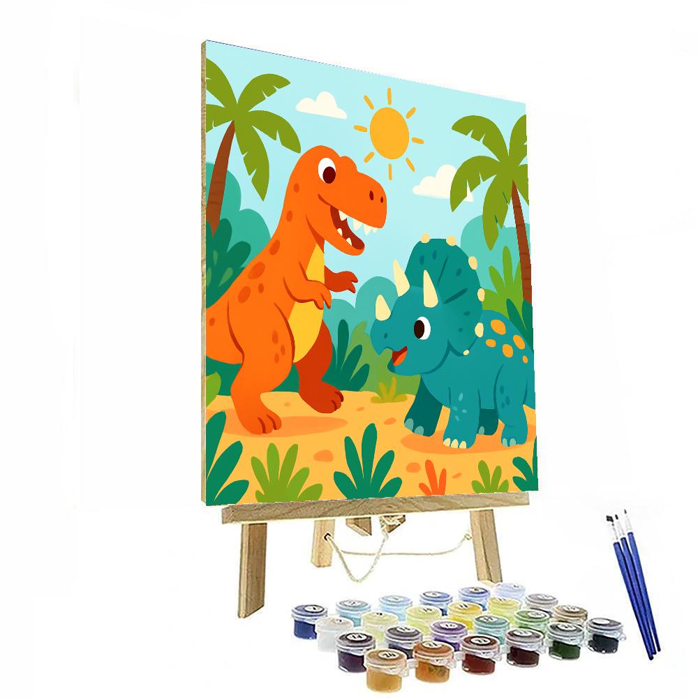 Adventurous Dino Day Paint By Numbers Kits