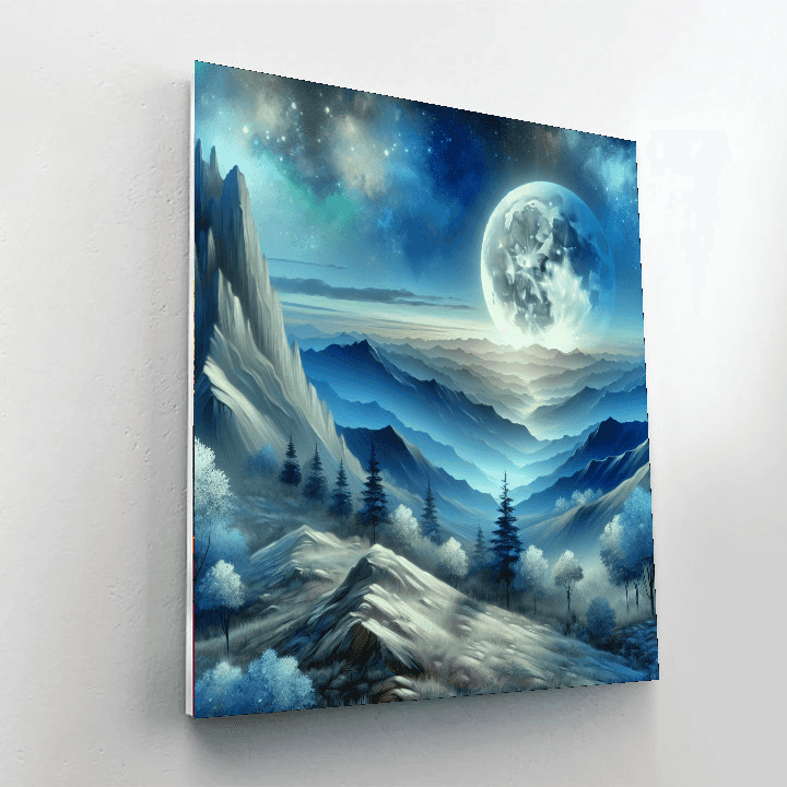 Lunar Mountain Adventure Number Painting
