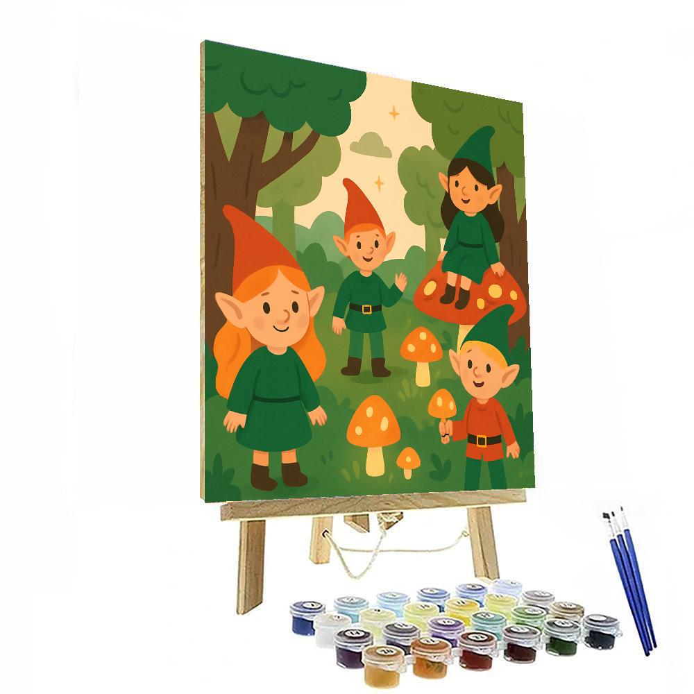 Magical Forest Elves Paint By Color