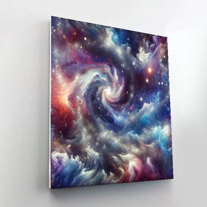 Cosmic Abstract Explorations Number Painting