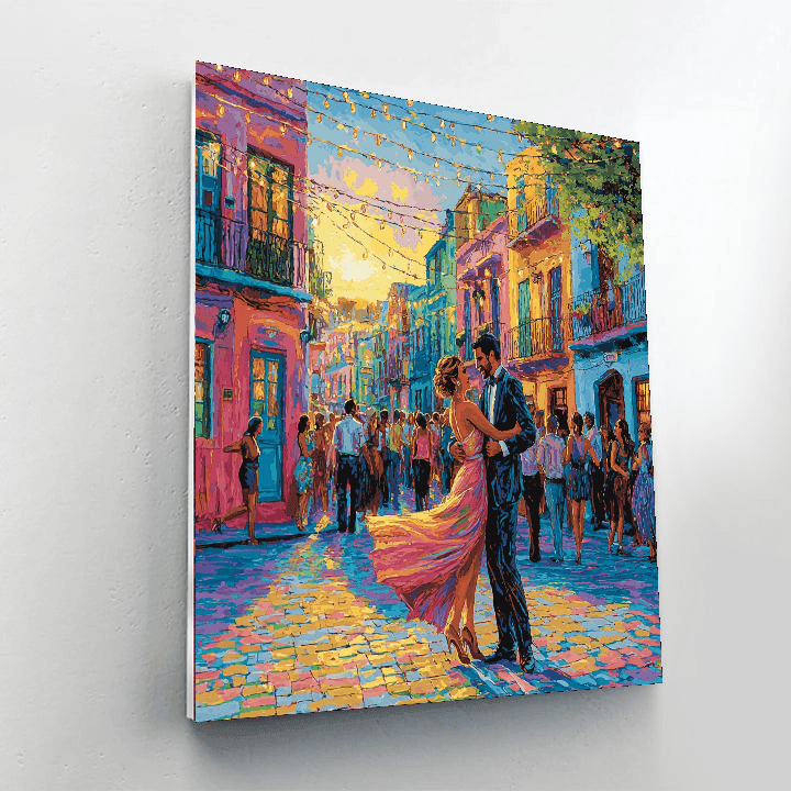 La Boca Neighborhood - Buenos Aires Numbered Painting Kits
