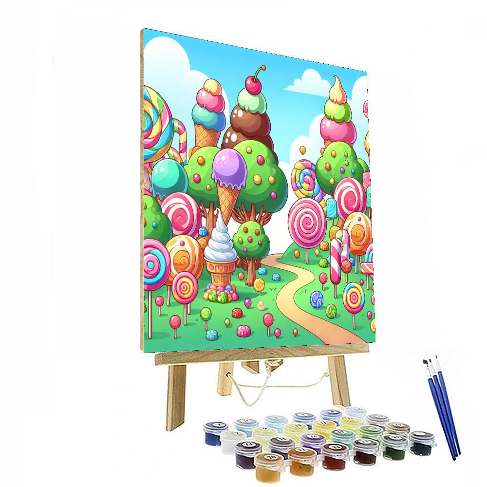Colorful Ice Cream Land Paint By Color