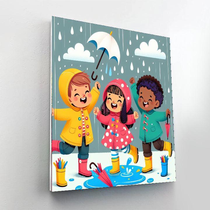 Joyful Rainy Day Adventures Paint By Number