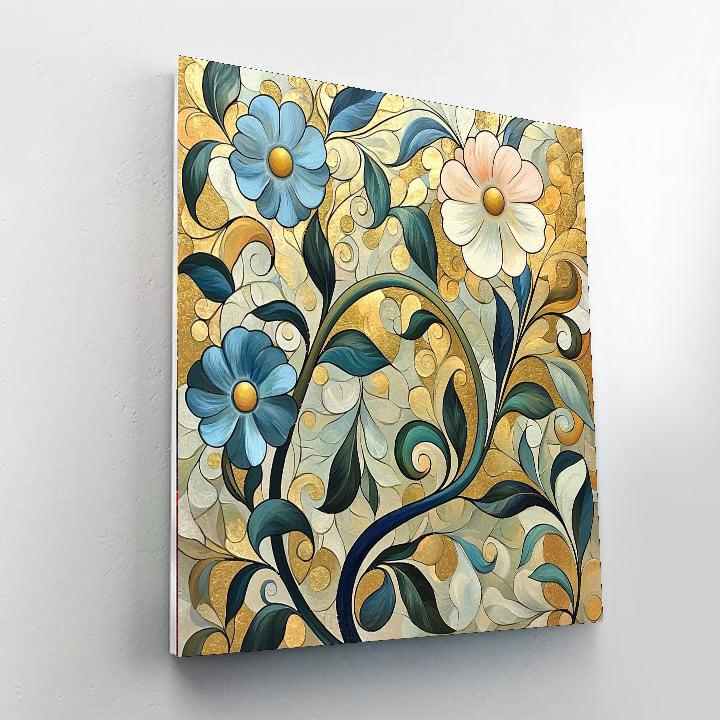 Alphonse Mucha Inspired Nature's Echoing Elegance  Paint By Numbers Kits