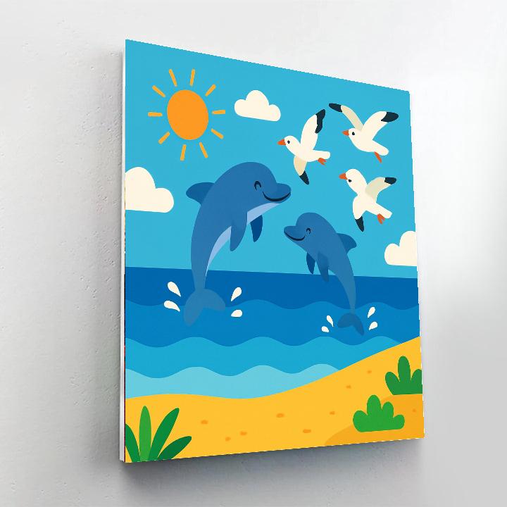 Cheerful Seaside Escape DIY Paint By Numbers