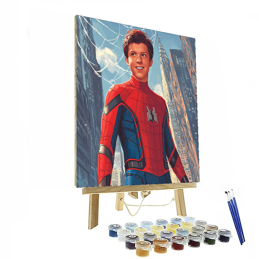 Tom Holland: Dancing Through The Webs Of Spider-man Paint By Numbers
