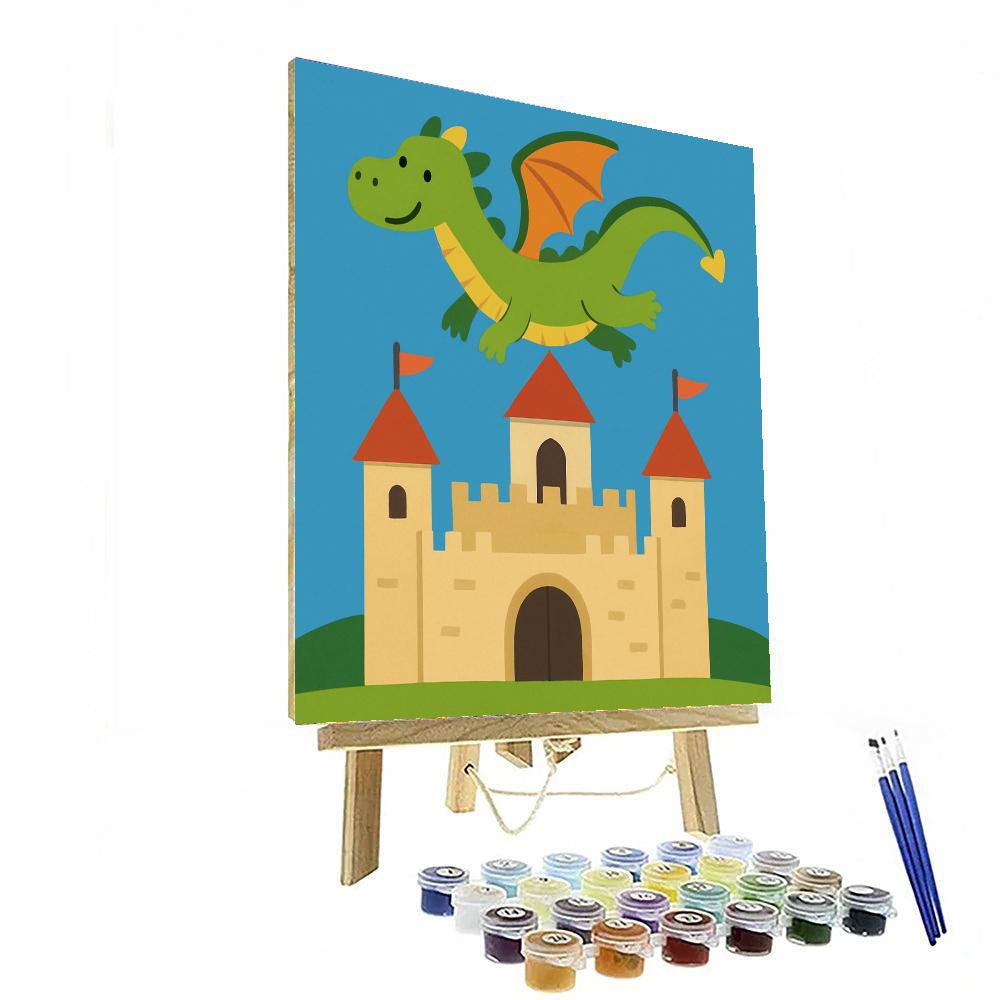 Castle Of The Dragons Painting By Numbers Kit