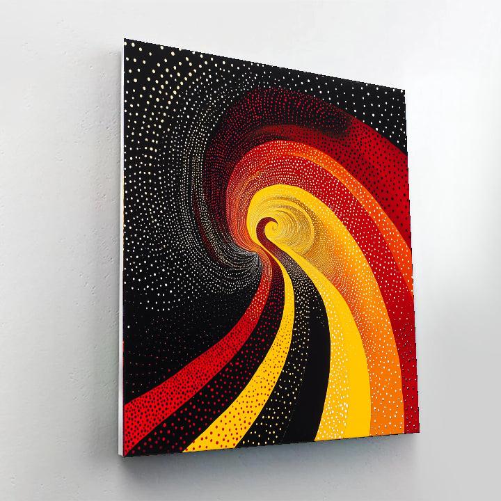 Yayoi Kusama Inspired Whirlwind Of Infinity  Paint By Numbers