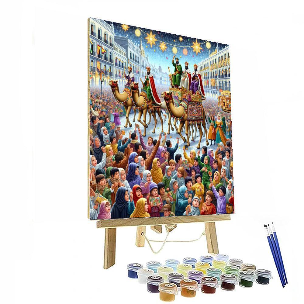 Día De Los Reyes Magos - Madrid Painting Number Kit