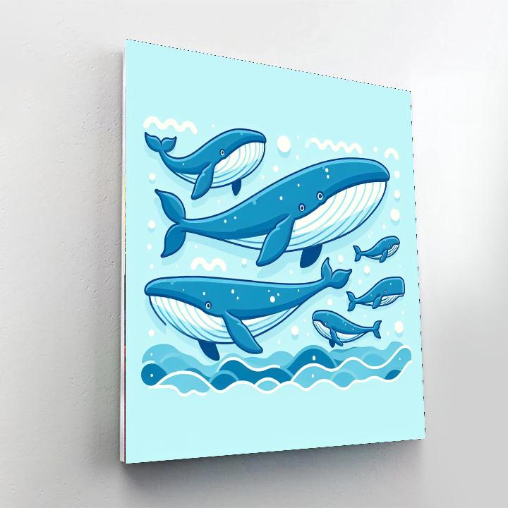 Whale Song Safari Painting By Numbers Kit