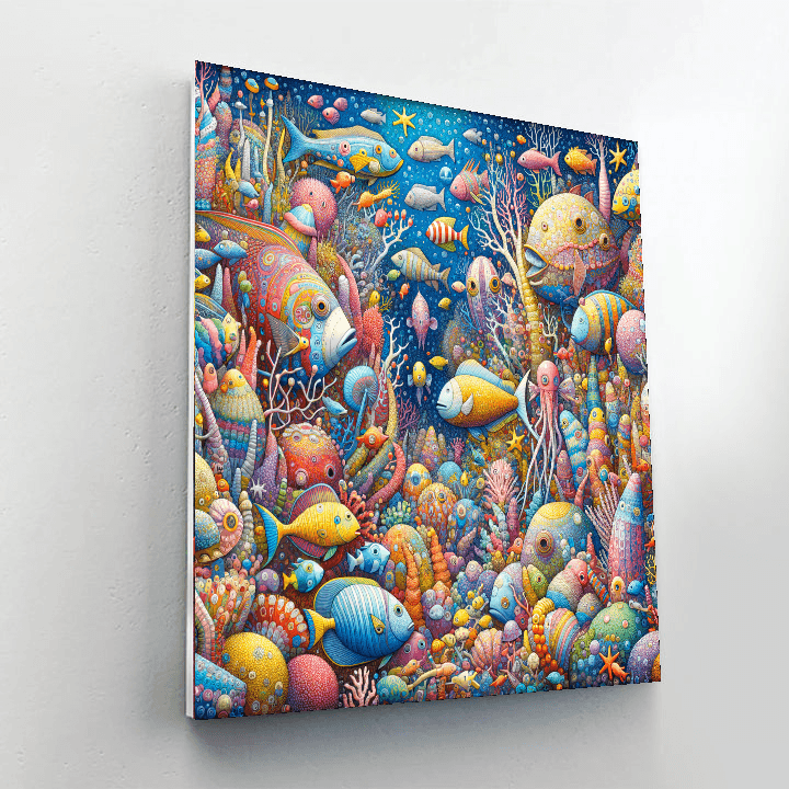 Enchanted Underwater Realm Paint By Numbers Art