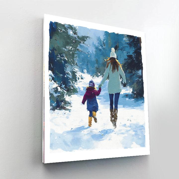 A Winter’s Walk Paint By Number