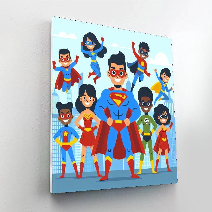 Superhero Dreams Paint By Numbers