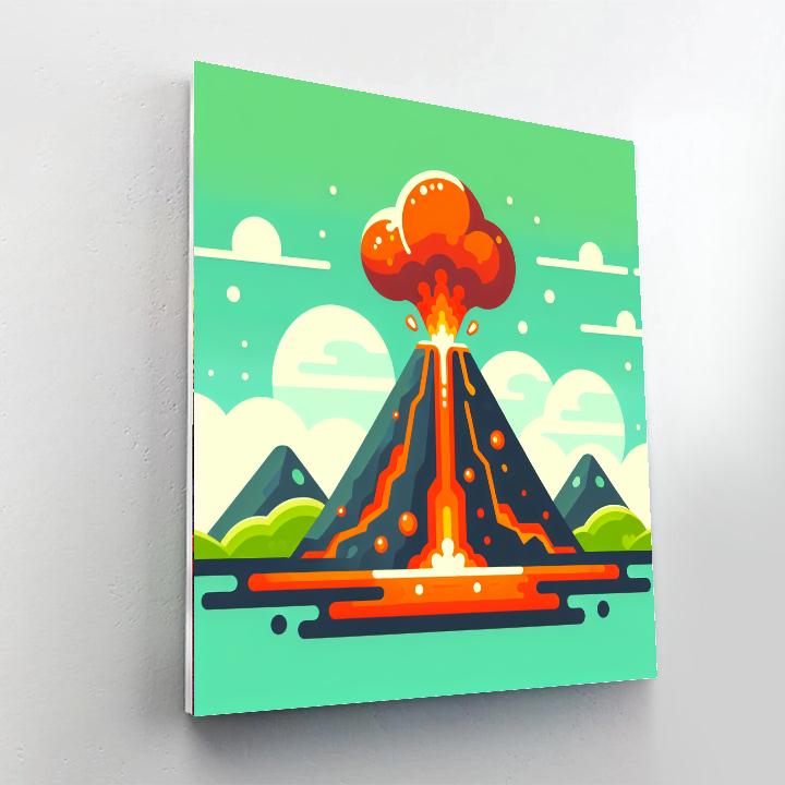Lively Lava Paint By Numbers Kits
