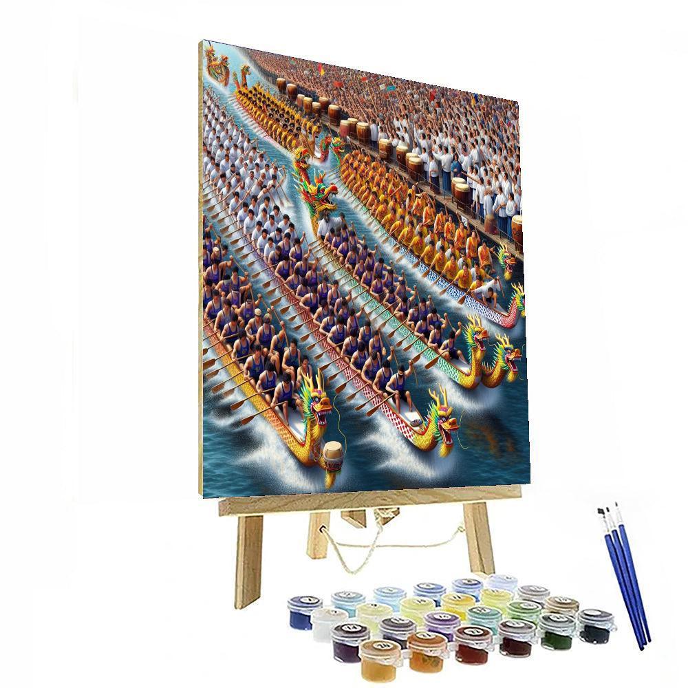 Hong Kong Dragon Boat Festival - China Painting By Numbers Kit