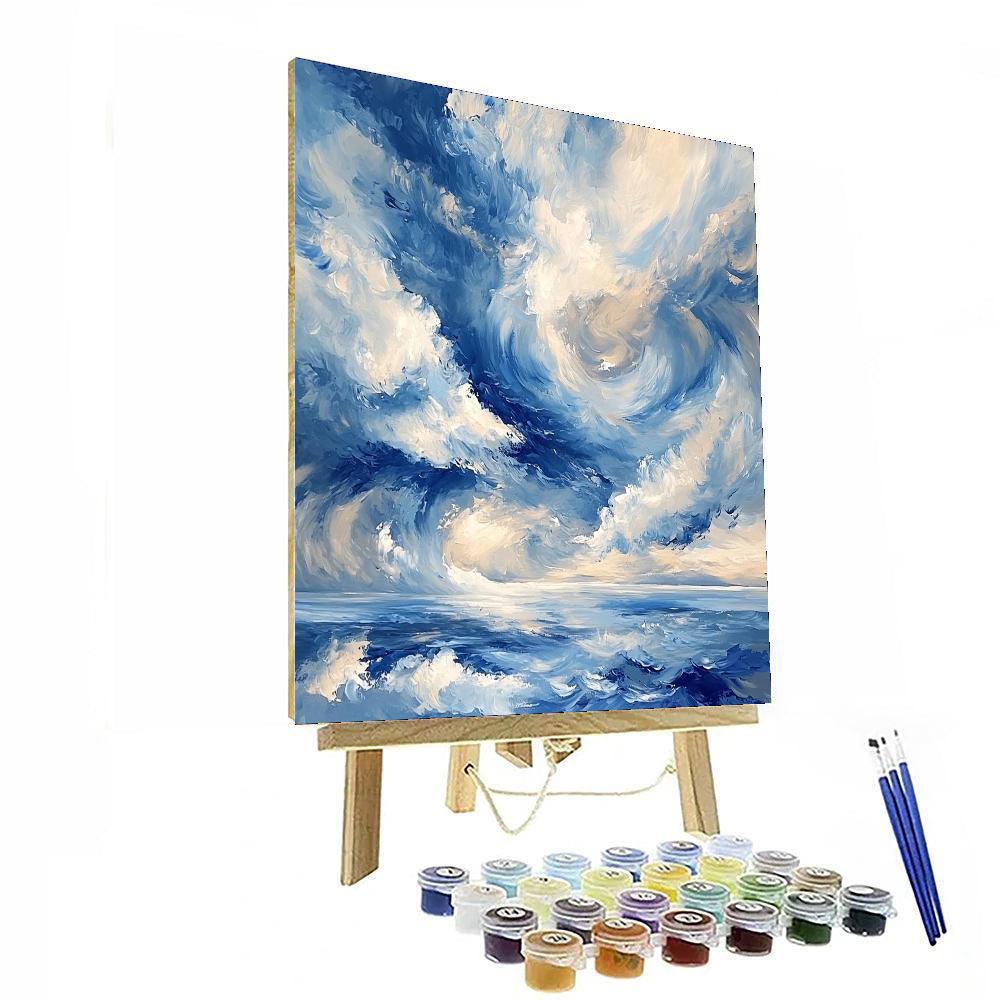 Paul Cézanne Inspired Whirlwind Skies  Paint By Numbers Art