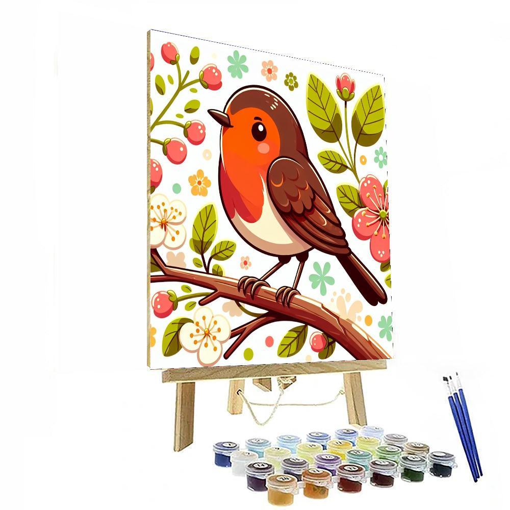 Radiant Robin Paint By Numbers Kits