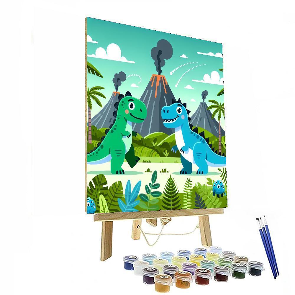 Dinosaur Park Numbered Painting Kits