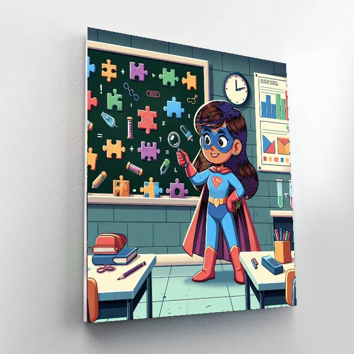 Superhero School Adventure Paint By Numbers Kits