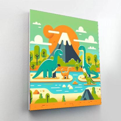 Dinosaur Valley Excursion Paint By Number