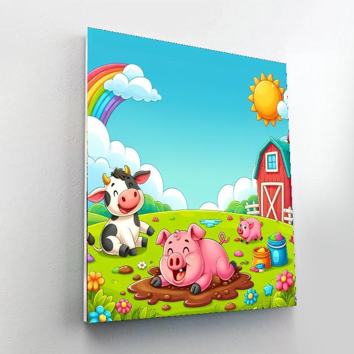 Silly Farm Friends Painting By Numbers Kit