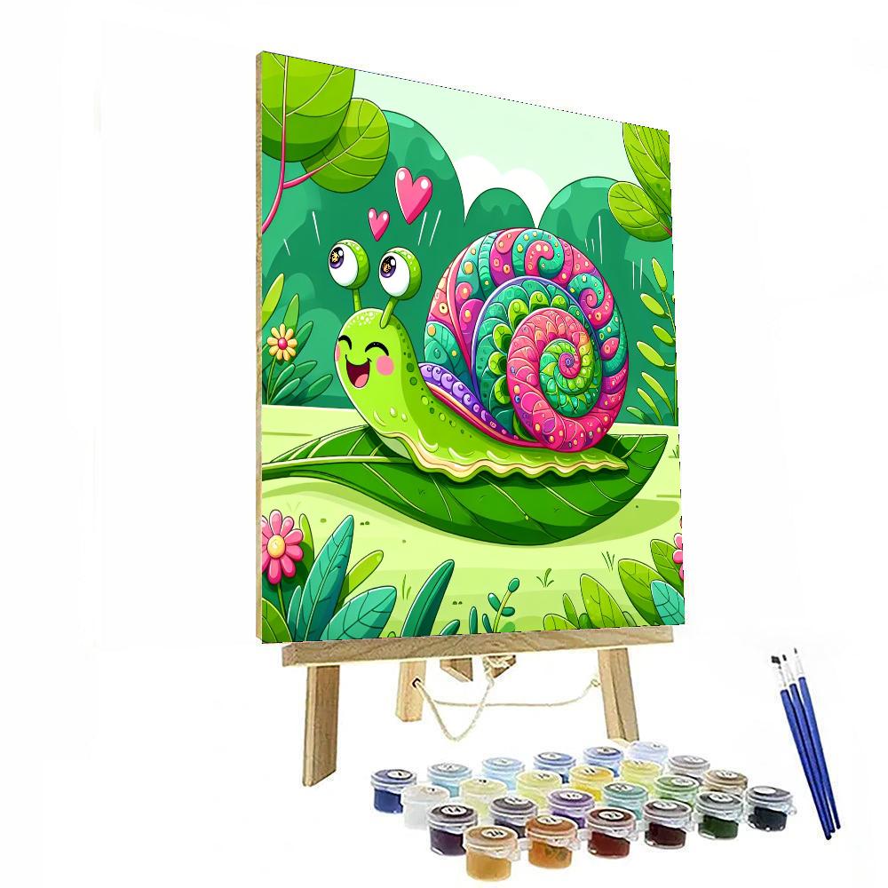 Sassy Little Snail Painting By Numbers Kit