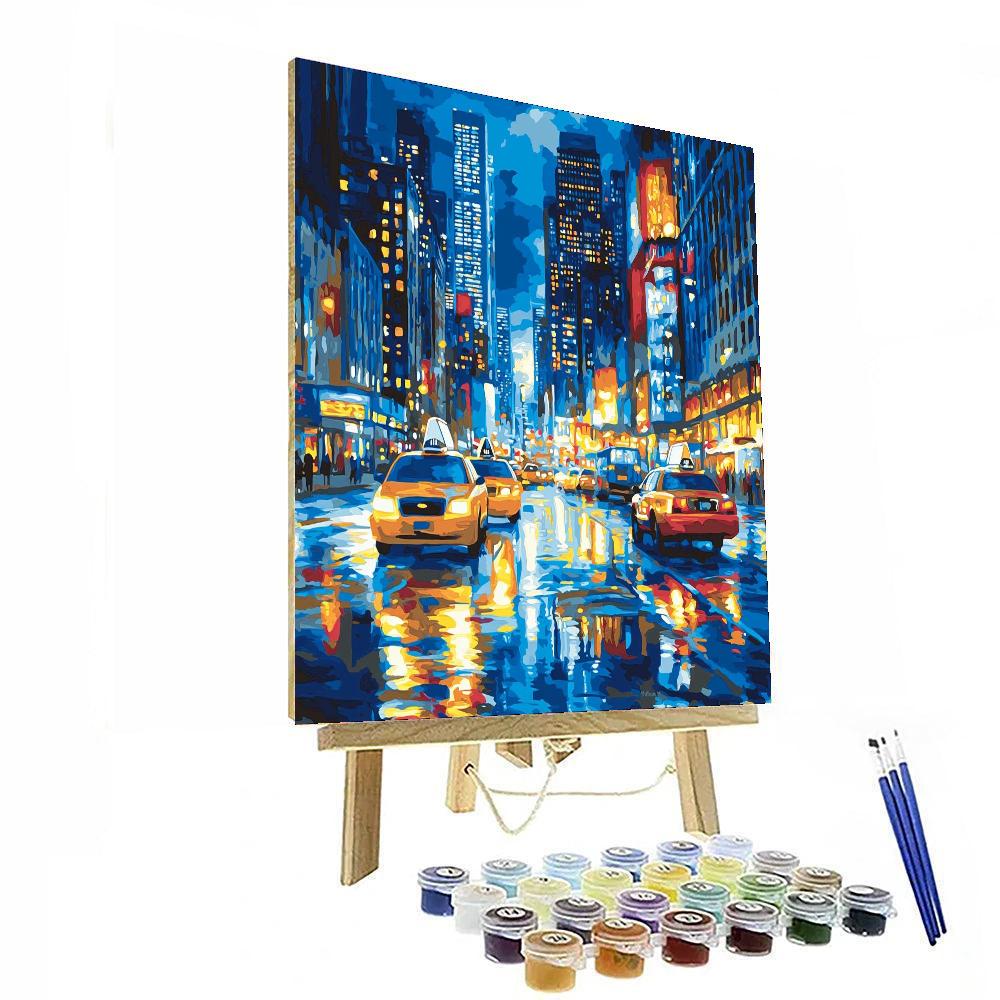 Hopper Inspired Metropolitan Reflections  Paint By Numbers