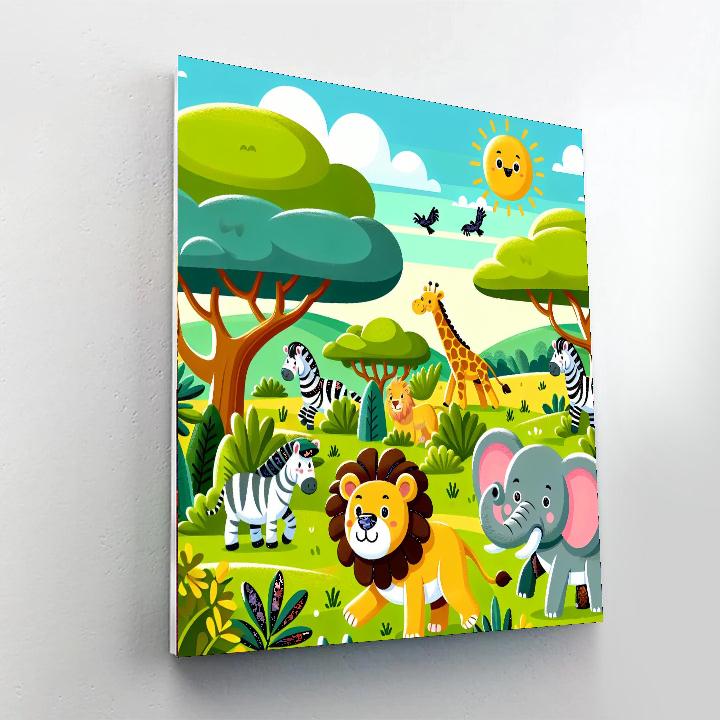 Wild Safari Exploration Paint By Color