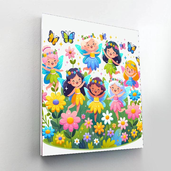 Creative Garden Fairies Number Painting