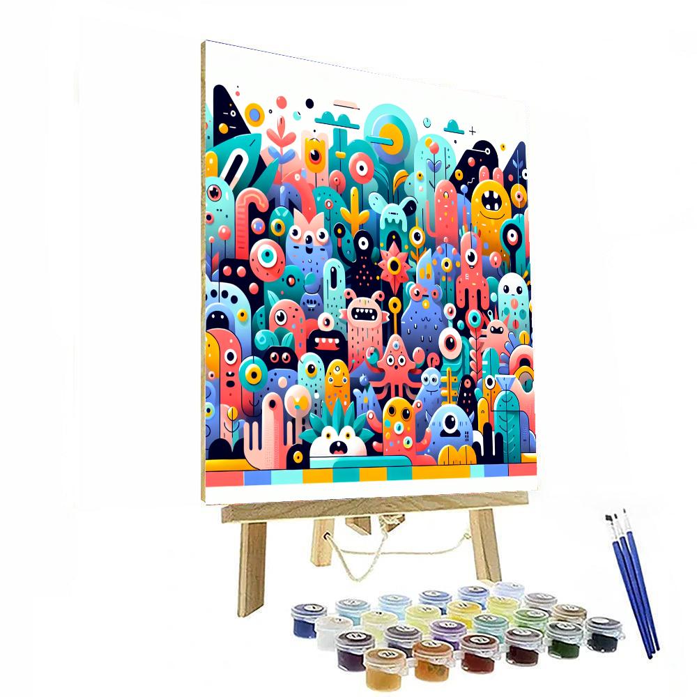 Funky Creatures Paint By Number