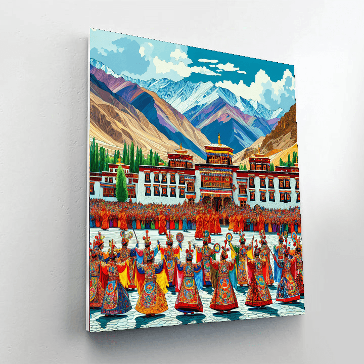 Hemis Festival - Ladakh, India Numbered Painting Kits
