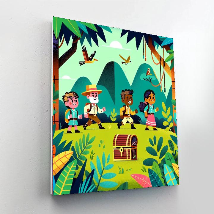 Hidden Jungle Treasures Paint By Numbers